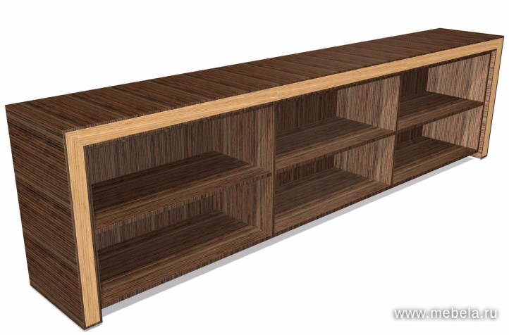 Стеллаж низкий трёхмодульный