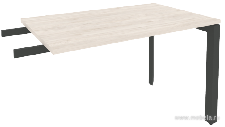 Брифинг-приставка к столу на П-образном металлокаркасе