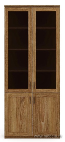 Офисный шкаф комбинированный со стеклом