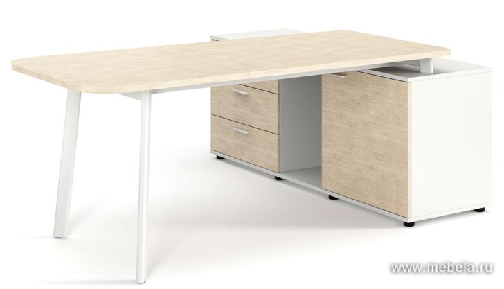 Стол на опор.тумбе R178см