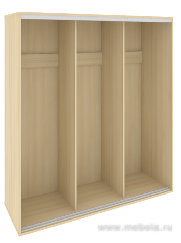 Низкий корпус шкафа-купе + трэк (3-х секционный)