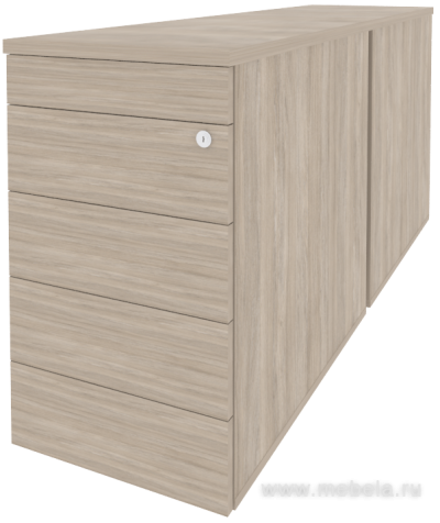 Тумба двойная приставная / опорная (TIP-ON)