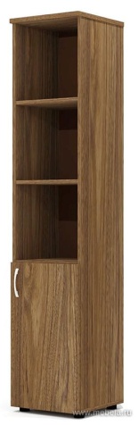 Офисный шкаф комбинированный узкий