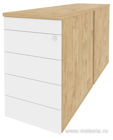 Тумба двойная приставная / опорная (TIP-ON)