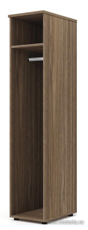 Гардероб с продольной штангой, узкий