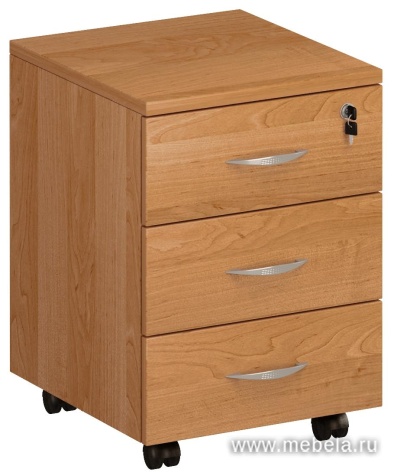 Тумба выкатная 3-ящичная с центральным замком