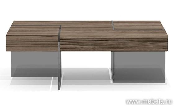 Стол журнальный (тонированное стекло)