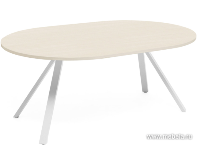 Стол переговоров (белые опоры)