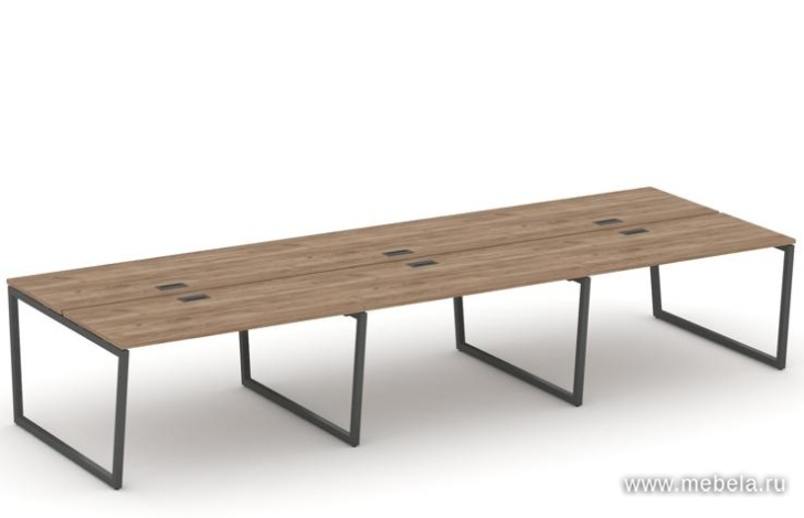 Рабочая станция двухсторонняя на T2-образных опорах 40х40