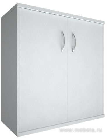 Офисный шкаф низкий широкий (2 низкие двери ЛДСП)