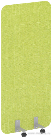 Перегородка напольная на металлических опорах, на роликах