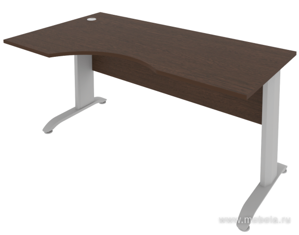 Стол эргономичный на металлокаркасе (левый)