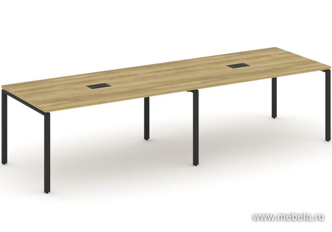 Стол для переговоров на металлокаркасе (2 столешницы)