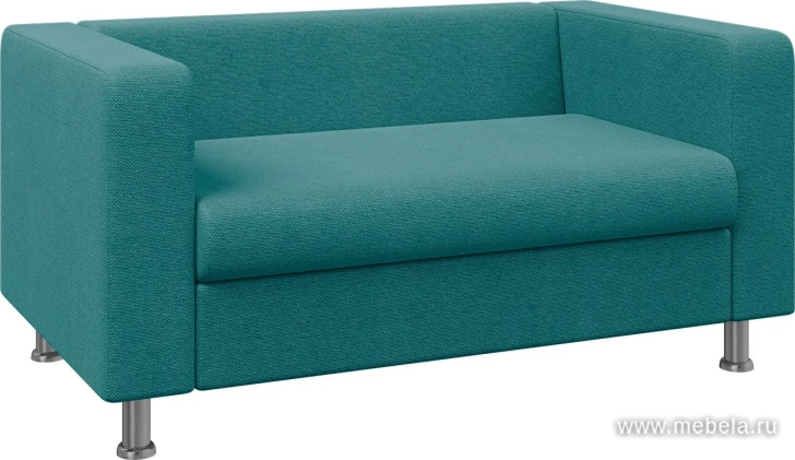 Диван офисный двухместный (хромированные опоры)