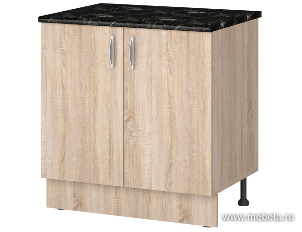 Шкаф кухонный напольный 80 см, со столешницей и дверьми