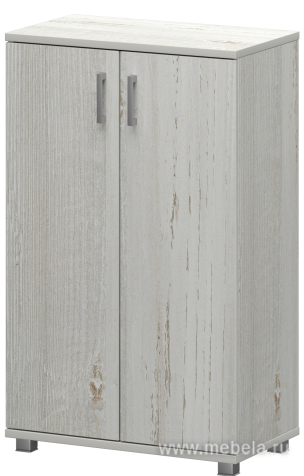 Офисный шкаф широкий средний закрытый (ЛДСП)