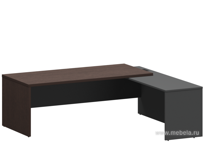 Стол руководителя с приставкой (правый)