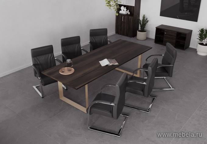 Проходной наборный элемент переговорного стола