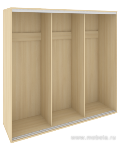 Низкий корпус шкафа-купе + трэк (3-х секционный)