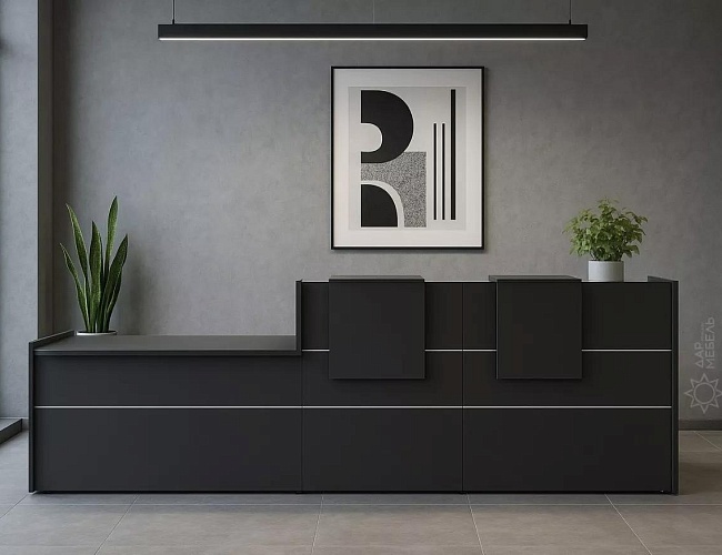 фото ресепшн Оникс Антрацит №4