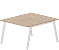 Составной Стол на 2 рабочих места (меламиновые аутлеты)