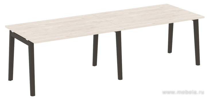 Стол переговорный, опоры - массив дерева