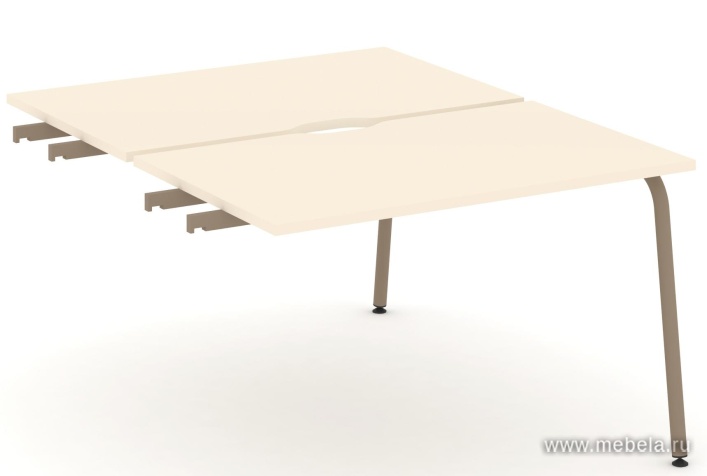 Двойной стол приставка к опорным тумбам