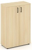 Офисный шкаф средний широкий (2 низких фасада, задняя стенка ЛДСП