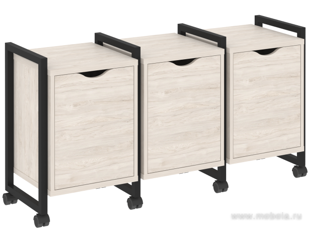 Тумба на колесных опорах наборная