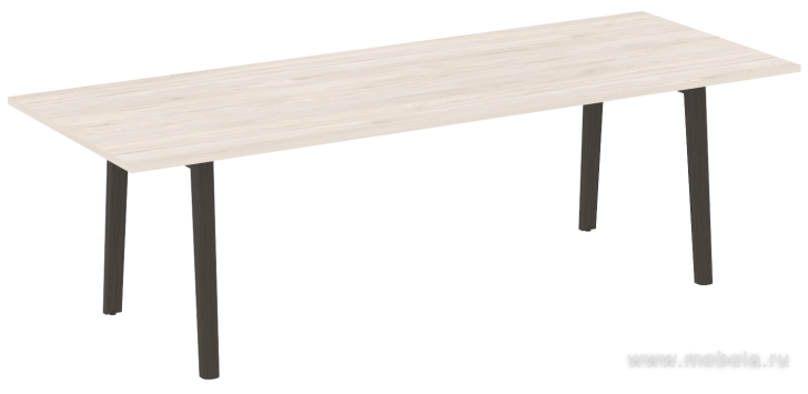 Стол переговорный, опоры - массив дерева