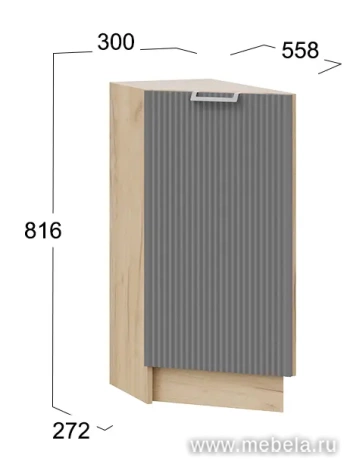 Шкаф напольный торцевой с одной дверью