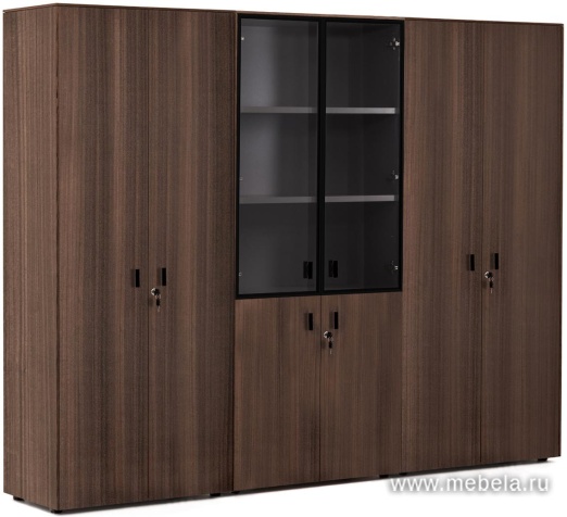 Офисный шкаф для документов с гардеробом