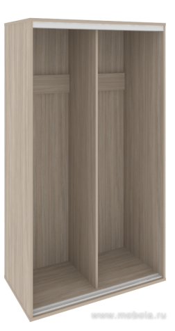 Низкий корпус шкафа-купе + трэк (2-х секционный)