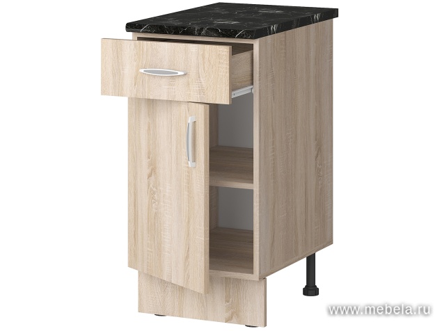Шкаф кухонный напольный 80 см, со столешницей и дверьми