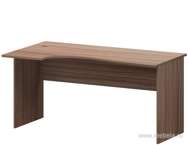 Письменный стол криволинейный, левый