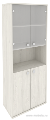 Офисный шкаф высокий широкий (со стеклом)