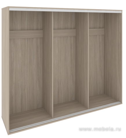 Низкий корпус шкафа-купе + трэк (3-х секционный)