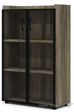 Офисный шкаф для документов со стеклом