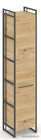 Шкаф офисный узкий 5 ниш