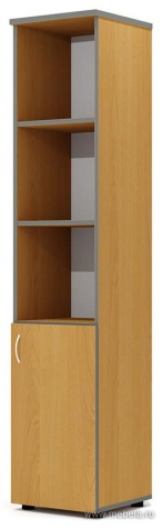 Офисный шкаф комбинированный узкий