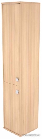 Офисный шкаф высокий узкий закрытый