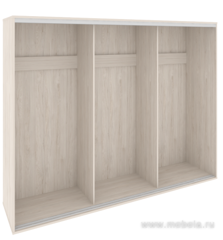 Низкий корпус шкафа-купе + трэк (3-х секционный)