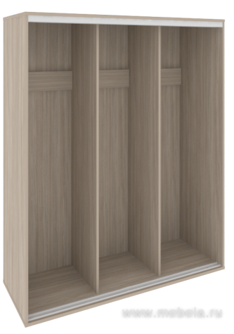 Низкий корпус шкафа--купе + трэк (3-х секционный)