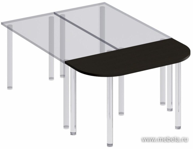 Брифинг-приставка на хромированных опорах