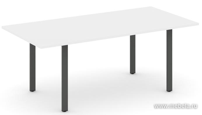 Стол переговорный на металлокаркасе на П-образных опорах