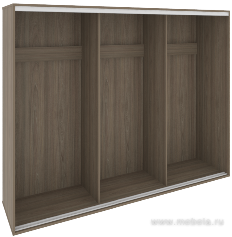 Низкий корпус шкафа-купе + трэк (3-х секционный)