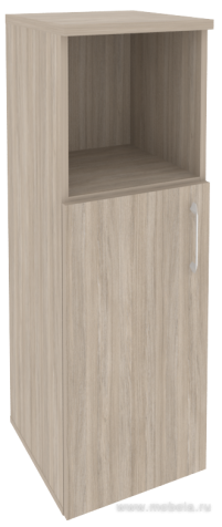 Офисный шкаф средний узкий лев./прав. (1 низкий фасад ЛДСП)