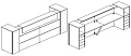 Стойка ресепшен прямая №11