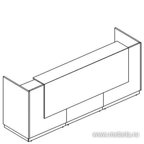Стойка ресепшн (полка высокая)