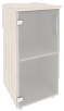 Офисный шкаф низкий узкий лев./прав.(1 низкий фасад стекло)